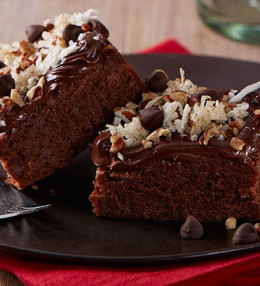 Brownies de Chocolate con Nuez y Coco