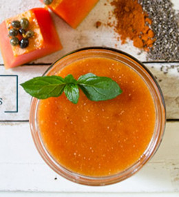 Smoothie Digestivo de Papaya con Especias